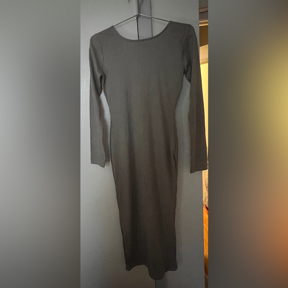 Grey shimmer dress